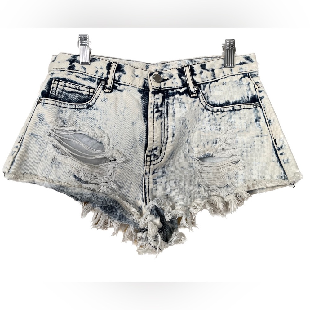 🎉 3for$20 Vintage acid washed denim jean cut-off shorts